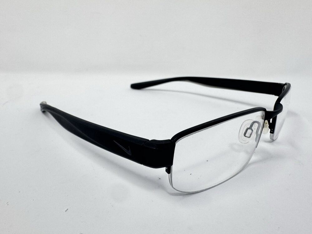 Nike 8170 002 Black Half Rim Eyeglass Frames 55-18-140 Authentic - Picture 4 of 9